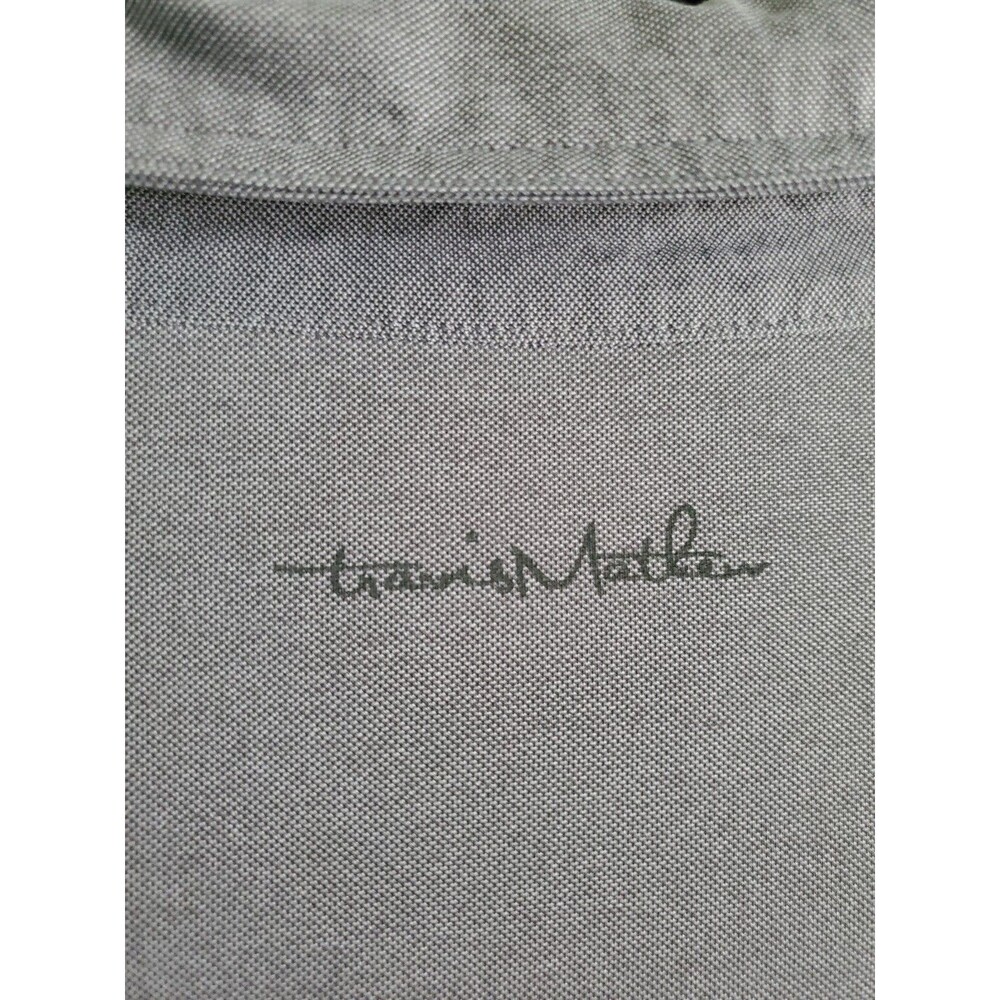 Travis Mathew Polo Shirt Mens XXL Gray Pineapple Pocket Golf Sports Preppy - Picture 12 of 14